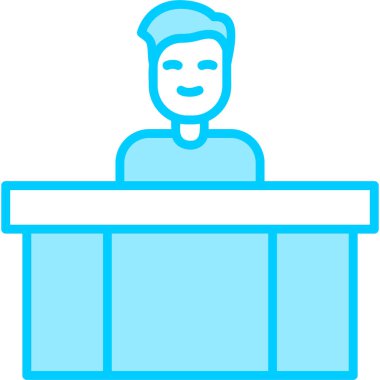 Adamım. Web simgesi basit illüstrasyon