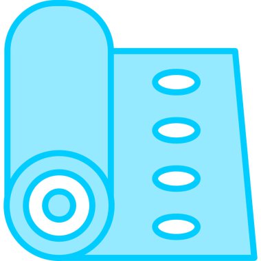 Yoga minderi. Web simgesi basit tasarım 