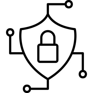 kalkan simgesi, vektör illüstrasyonu basit tasarım