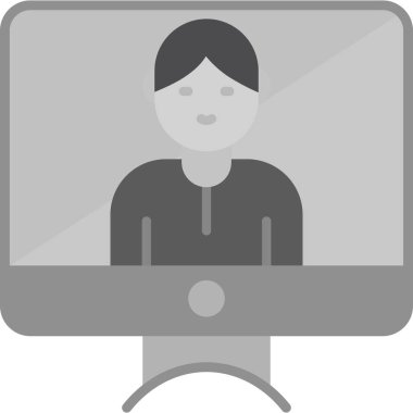 Bilgisayar. Web simgesi basit illüstrasyon 