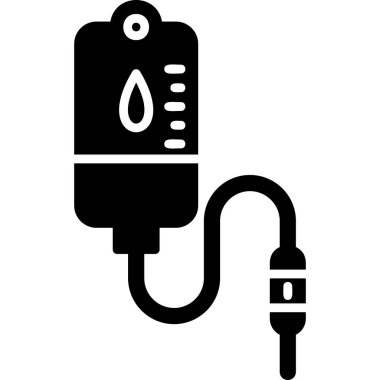 Iv Bag modern simgesi, vektör illüstrasyonu 