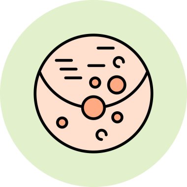 vector illustration of a planets, icon