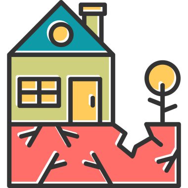 Ev. Web simgesi basit illüstrasyon