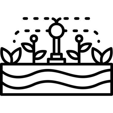 Bitki. Web simgesi basit tasarım