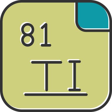 Talyum illüstrasyon simgesi vektörü