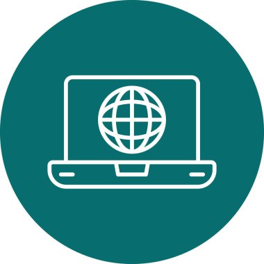 genel internet vektör renk simgesi