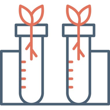 test tübü web simgesi basit tasarım