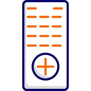 Uzaktan kumandalı vektör çizimi. Web simgesi