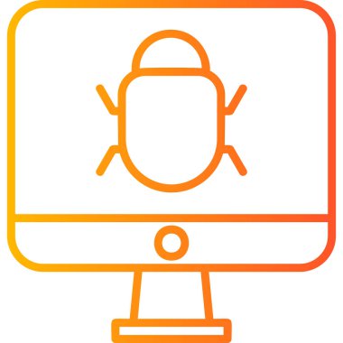 Böcek. Web simgesi basit illüstrasyon