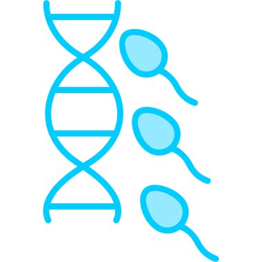 DNA simgesi vektör illüstrasyonu