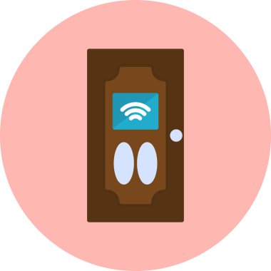 Akıllı Kapı simgesinin vektör çizimi