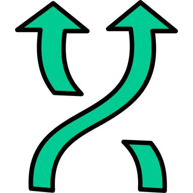 Shuffle web icon simple illustration