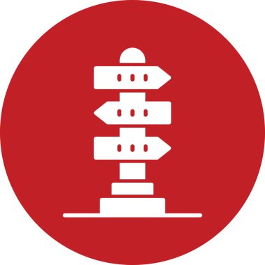 Yönlendirme web simgesi basit illüstrasyon