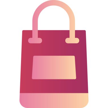 Alışveriş çantası modern simge, vektör illüstrasyonu