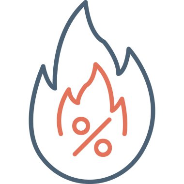 ateş alev ikonu vektör illüstrasyonuName