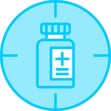 hedef simge vektör illüstrasyonu