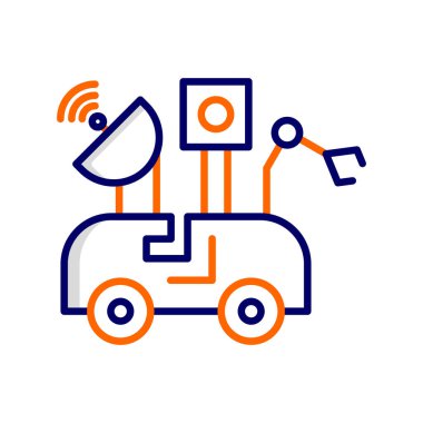 Astronomi. Web simgesi basit illüstrasyon