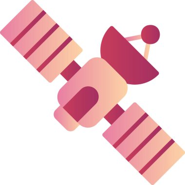 Uydu. Web simgesi basit illüstrasyon