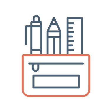 kırtasiye simgesi vektör illüstrasyonu