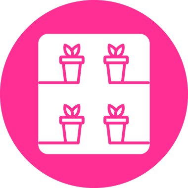 Dikey tarım modern simgesi, vektör illüstrasyonu