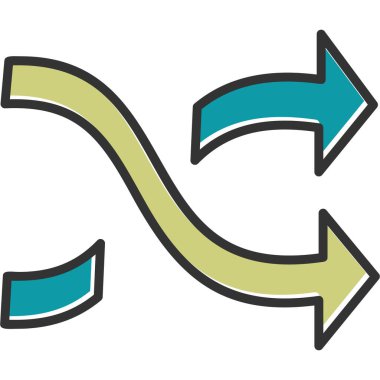 Web simgesini tazele, karıştır basit illüstrasyon