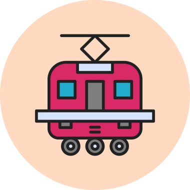 tren vektör simgesi modern basit tasarım