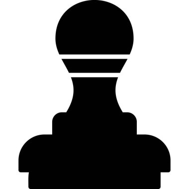 Damga modern simge, vektör illüstrasyonu