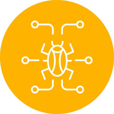 Digital virus icon modern vector illustration