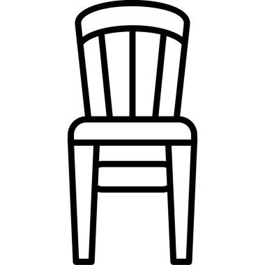 Mobilya. Web simgesi illüstrasyonu 