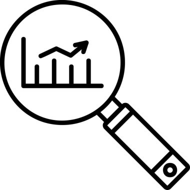 Analizler. Basit web simgesi tasarımı. Pazar Araştırması