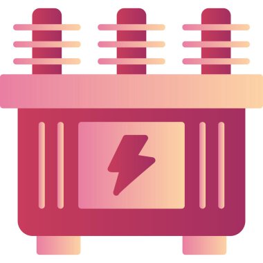 transformatör simge vektör çizimi