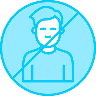 Man Kara Liste simgesinin vektör illüstrasyonu