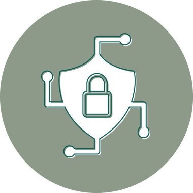 kalkan simgesi, vektör illüstrasyonu basit tasarım