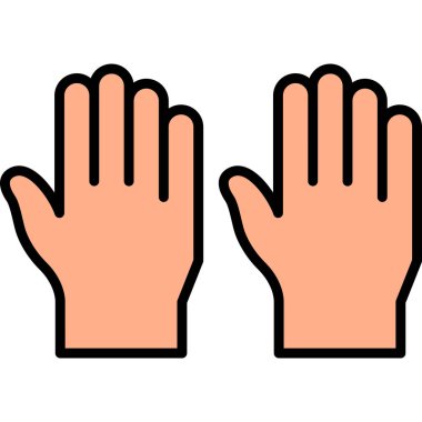 el simgesi vektör illüstrasyonu