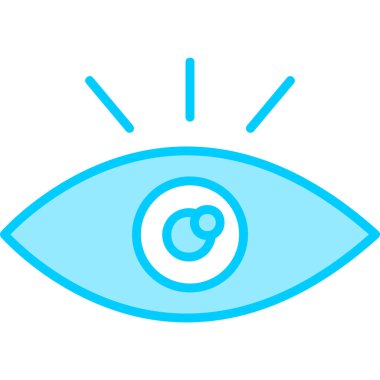 Göz. Web simgesi basit illüstrasyon