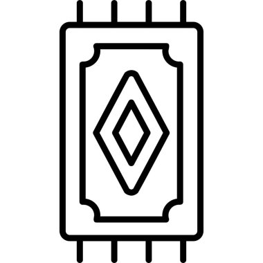 Rug Web simgesi basit illüstrasyon