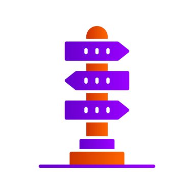 Yönlendirme web simgesi basit illüstrasyon