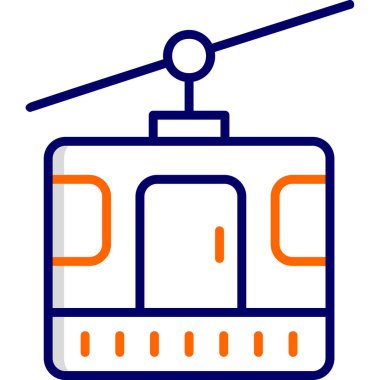 tren simgesi vektör illüstrasyonu