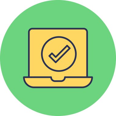 Bilgisayar. Web simgesi basit illüstrasyon