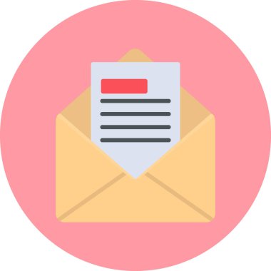 zarf simgesi vektör illüstrasyonu