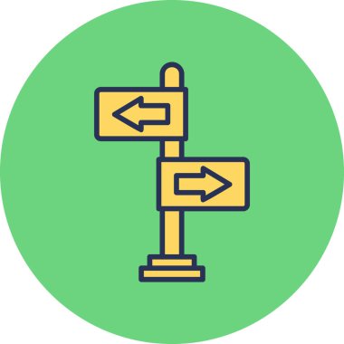 Yönlendirme okları simgesi. Basit tasarım