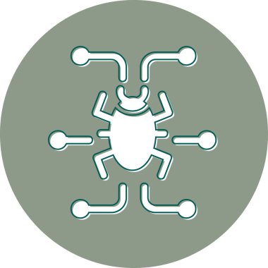 Digital virus icon modern vector illustration