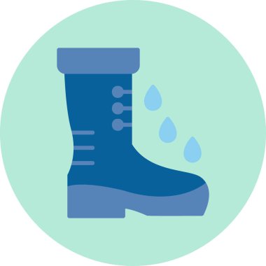 Yağmurlu hava için çizmenin vektör çizimi