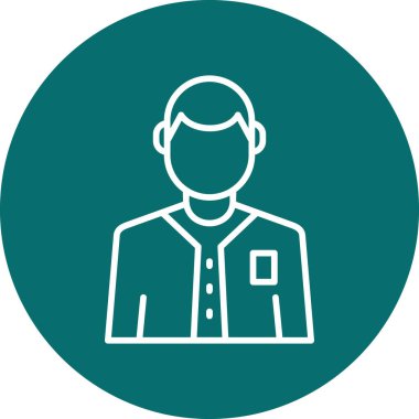 Adamım. Web simgesi basit illüstrasyon 