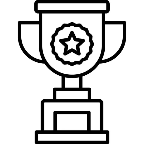 Vektorová Ilustrace Ikony Trofeje — Stockový vektor