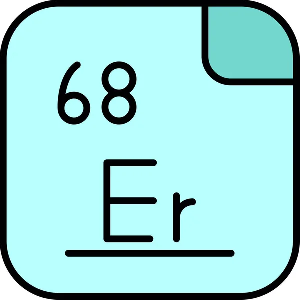 エルビウムのベクトル図 — ストックベクタ