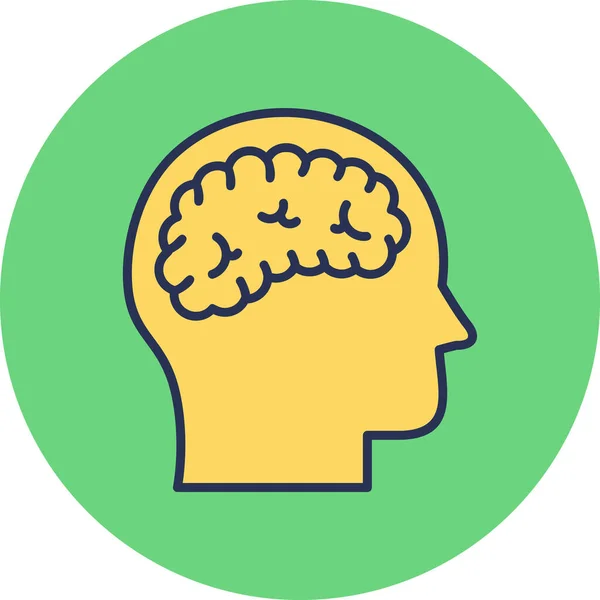 Brain Icon Simple Illustration — Stock Vector