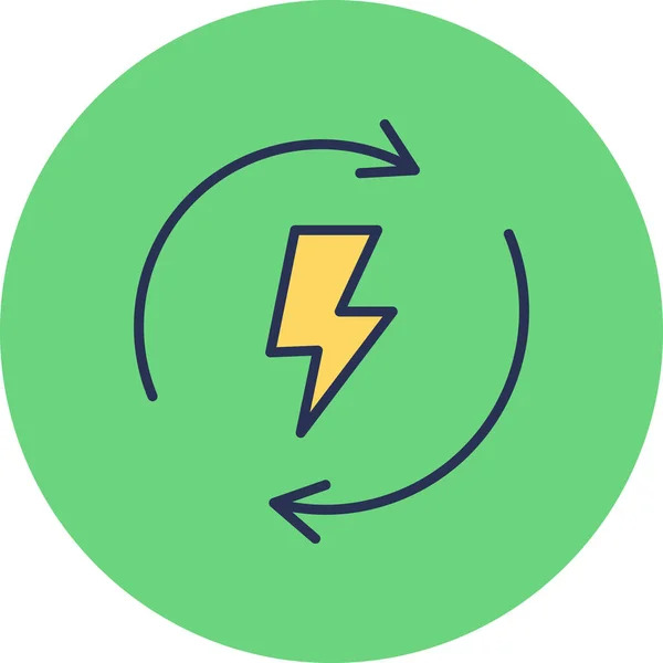 Renewable Energy Illustration Modern Icon — Stock Vector