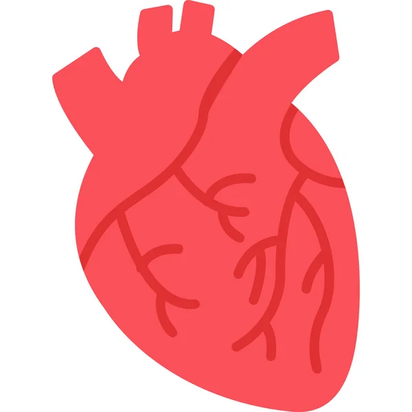 Moderní Ikona Srdce Vektorová Ilustrace — Stockový vektor