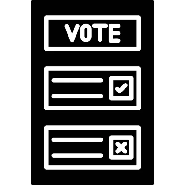 Voto Icono Web Diseño Simple — Archivo Imágenes Vectoriales